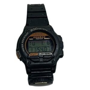 Vintage Men’s Timex Ironman Triathlon Watch With Compass New Battery 43mm